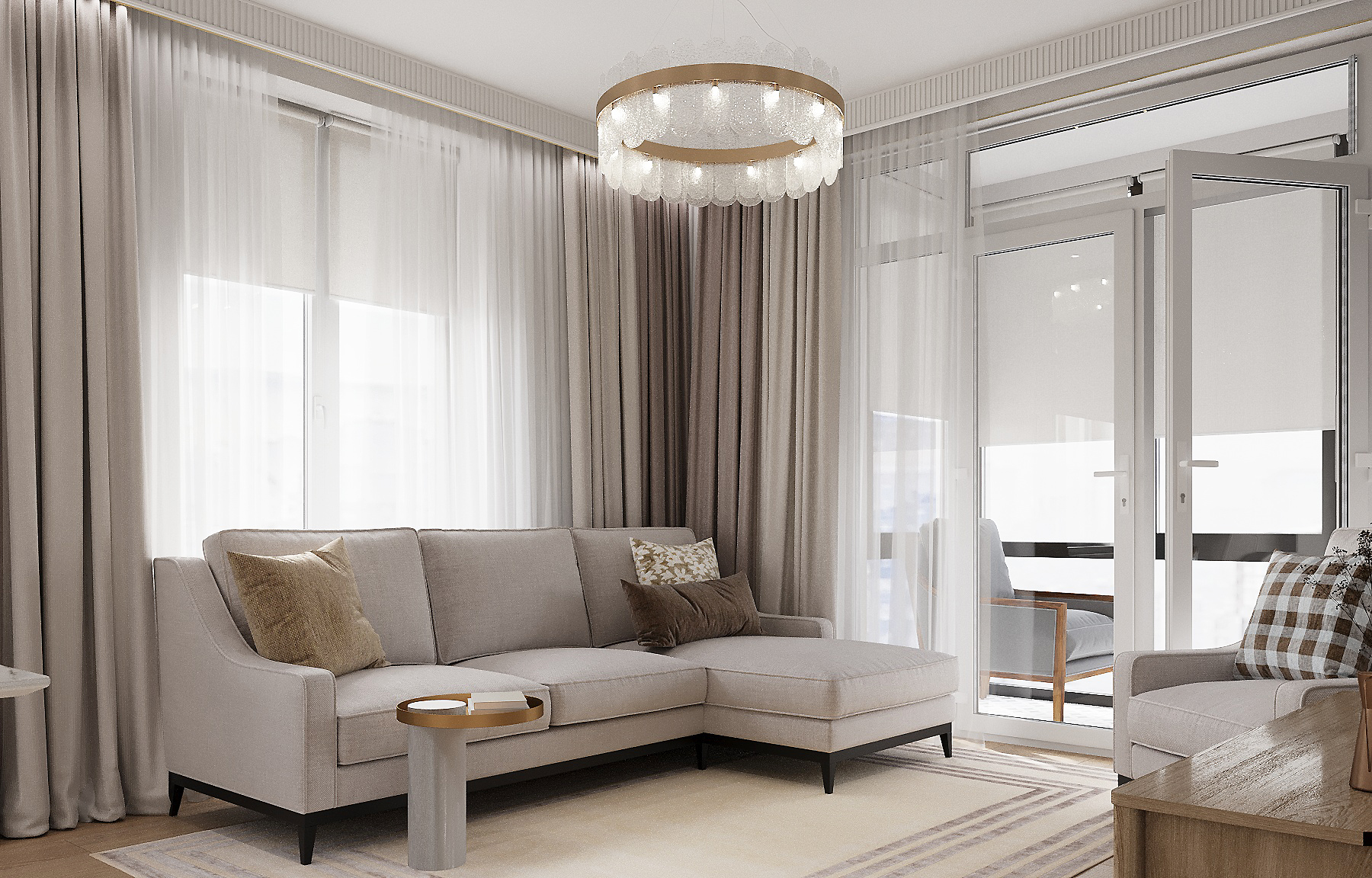 Дизайн проект интерьера квартиры в ЖК Большая Семерка