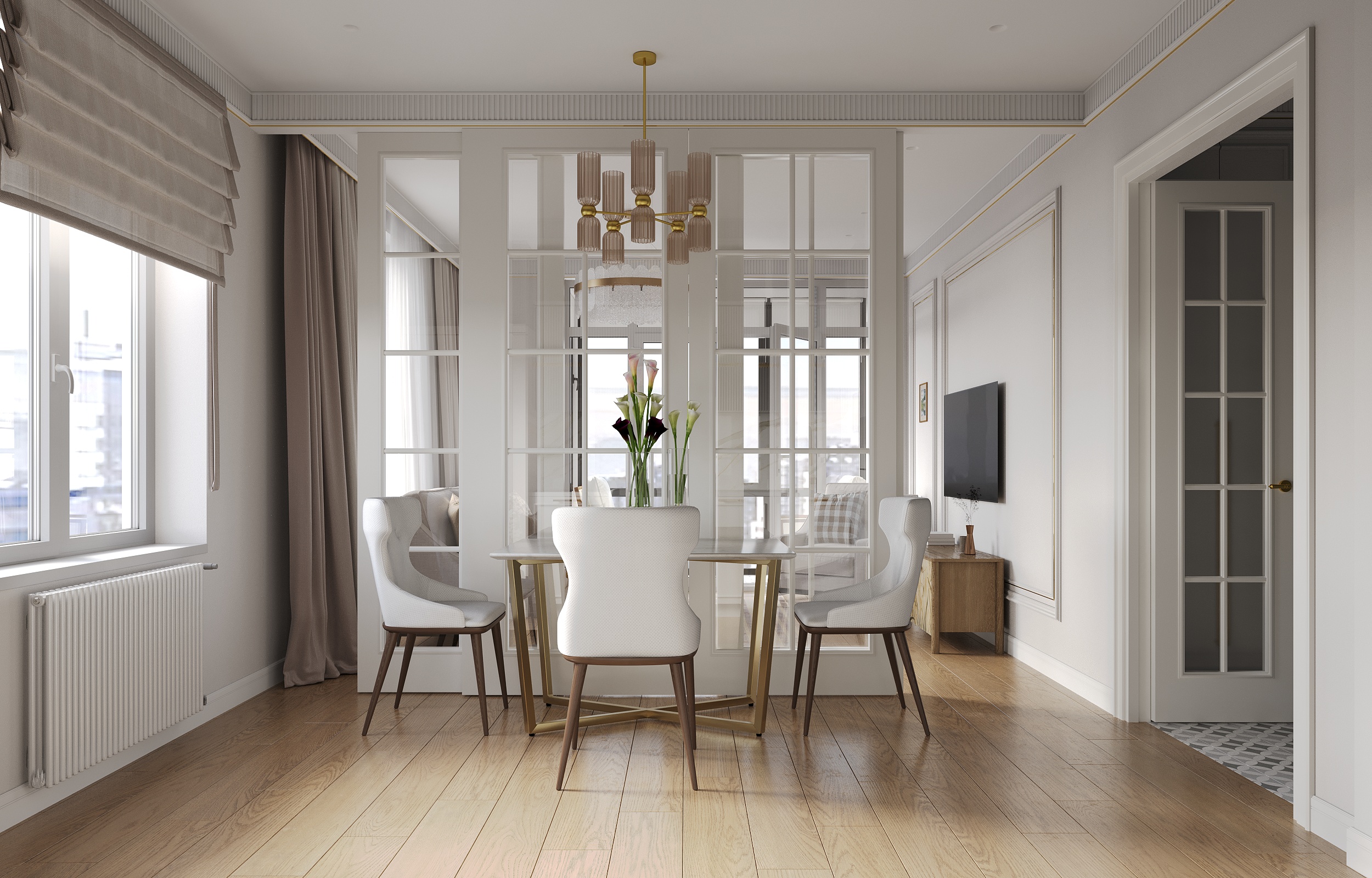 Дизайн проект интерьера квартиры в ЖК Большая Семерка