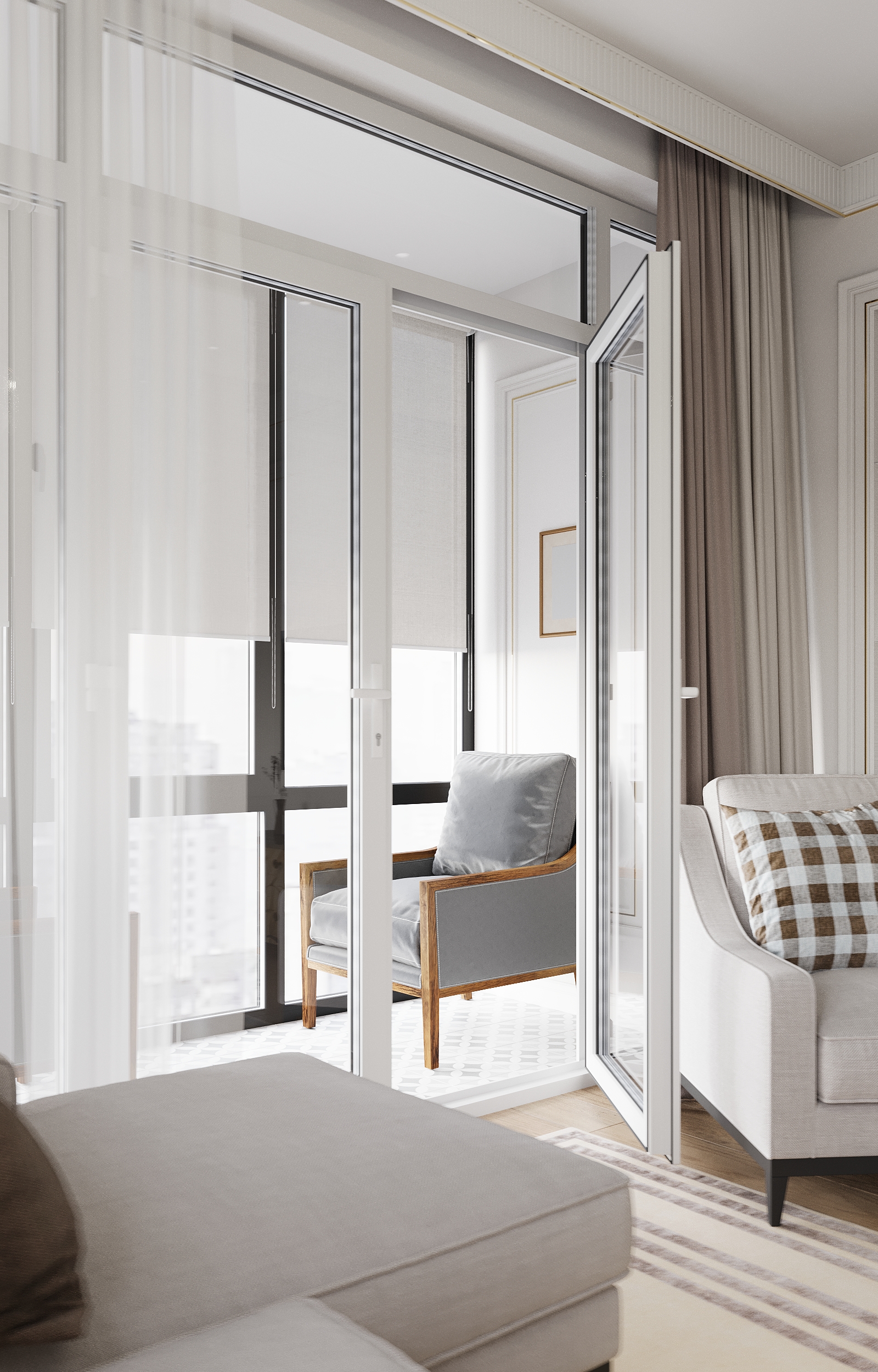 Дизайн проект интерьера квартиры в ЖК Большая Семерка