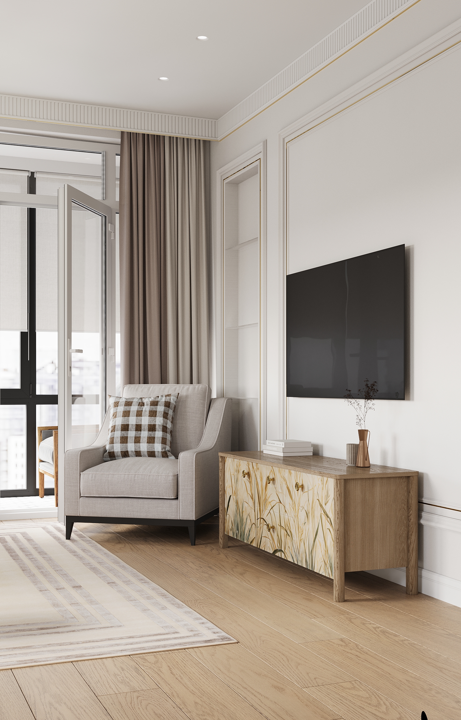 Дизайн проект интерьера квартиры в ЖК Большая Семерка