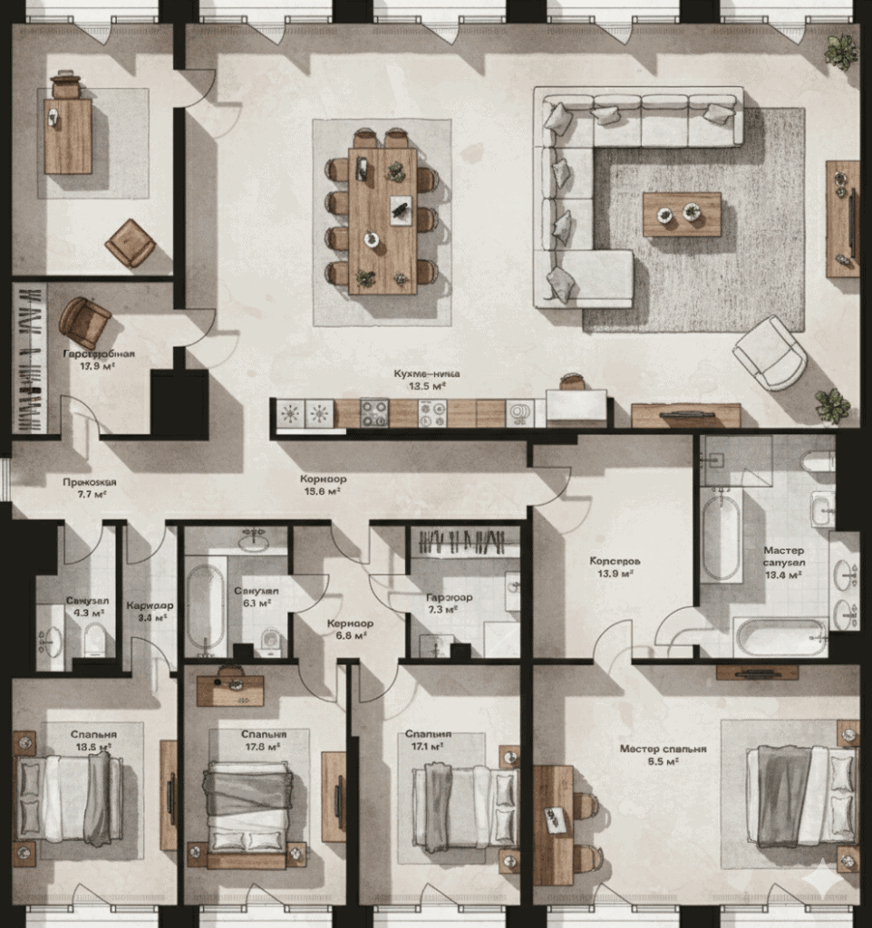 планировка квартир ЖК Opus